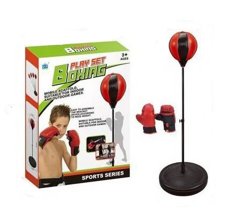Дитячий боксерський набір, Боксерська груша на стійці з рукавичками MY 2016 A, висота 105 см, фото 1