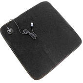 Килимок з підігрівом USB Folem KM 45х45 см, з подогревом от USB, черный (KOVRIK 9583)