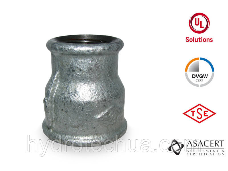 Муфта редукційна оцинкована ВВ 1"х3/4"