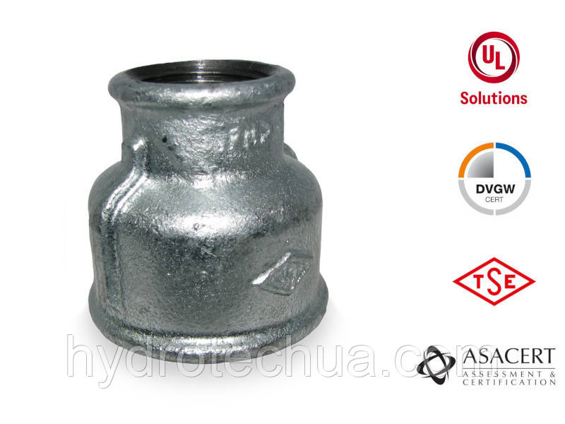 Муфта редукційна оцинкована ВВ 1 1/4"х3/4", фото 1