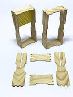 Рамка для стільникового меду під рамку 435x300 мм (по 12 шт.) з боковим пропилом