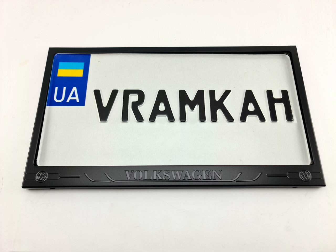 Номерна рамка для авто Volkswagen black\black V2, рамка під американський номер