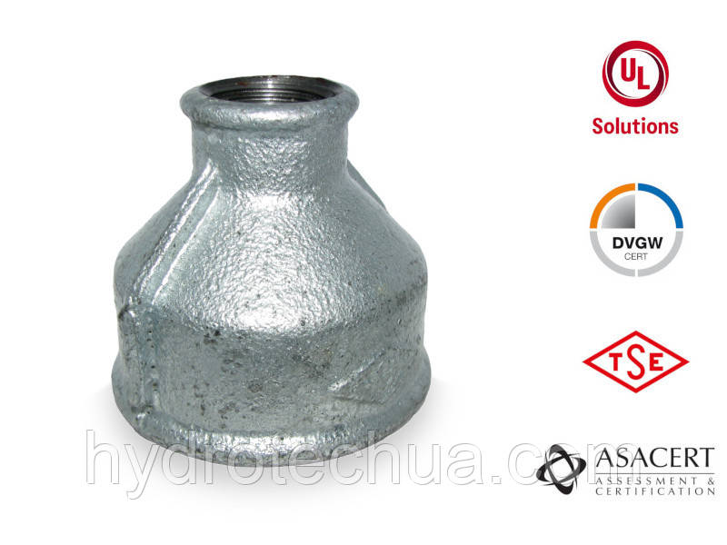 Муфта редукційна оцинкована ВВ 2"х3/4"