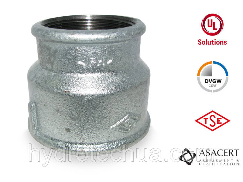 Муфта редукційна оцинкована ВВ 2 1/2"х 2"