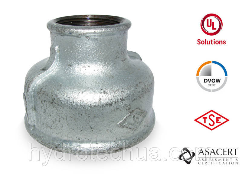 Муфта редукційна оцинкована ВВ 3"х1 1/2"