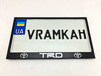 Номерна рамка для авто Toyota TRD black, рамка під американський номер