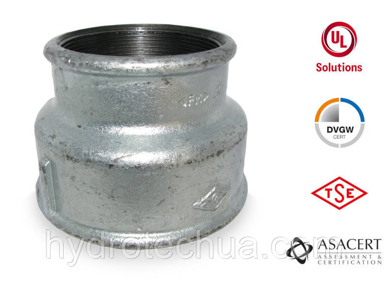 Муфта редукційна оцинкована ВВ 4"х3"