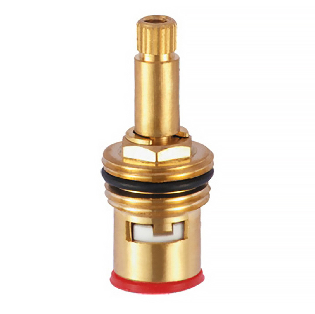 Кран букс для змішувача 1/2 дюйма кераміка напівоборотна під шліц 20 шліців вузька спідниця, фото 1