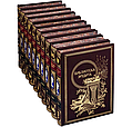 Бібліотека в 10 томах "Бібліотека ерудита" подарункове видання в дизайнерських шкіряних палітурках, фото 4