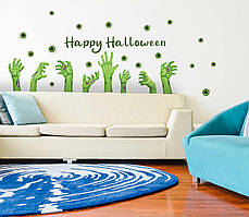 Вінілова Наклейка Набір Halloween зомбі розмір листа 1100 х 500 мм, глянсовий