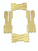 Рамка для стільникового меду під рамку 435x230 мм по 12 шт. з боковим пропилом