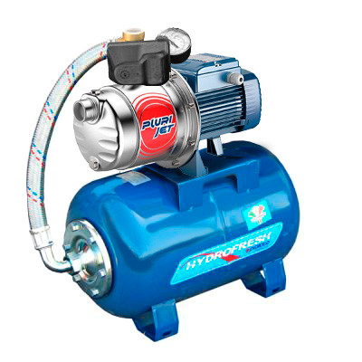 Насосна станція Pedrollo PLURIJETm 3/130X - 1,1 кВт, PM/5G (гідроакумулятор 24л), фото 1