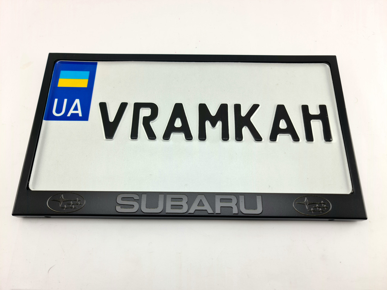 Номерна рамка для авто Subaru black\black, рамка під американський номер