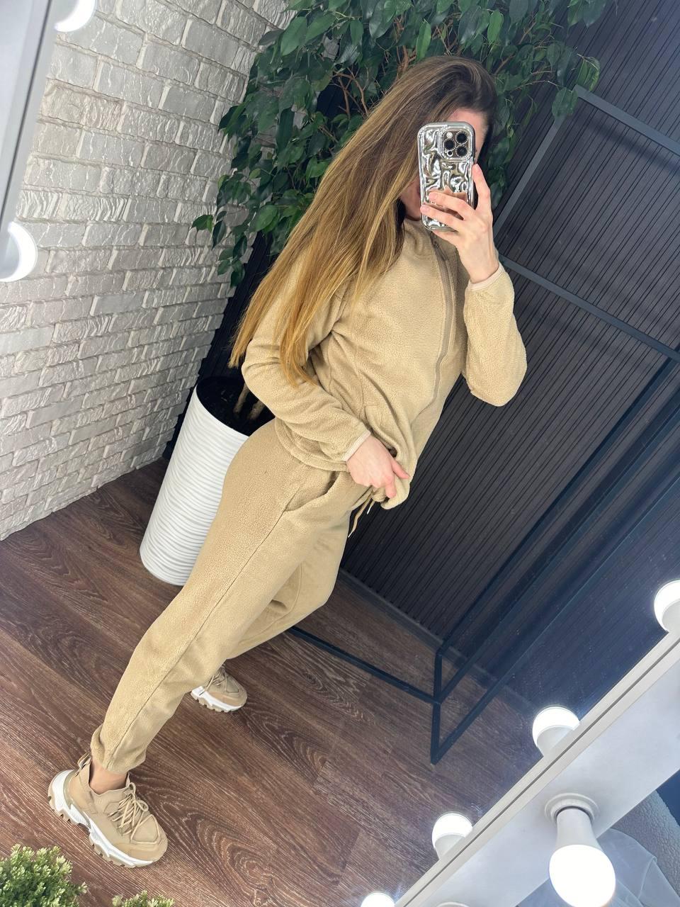 Теплий жіночий костюм, тканина "Фліс" 48, 50, 52, 54 розмір 48