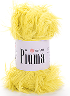 Пряжа Piuma YarnArt(мех)-4418 жовтий