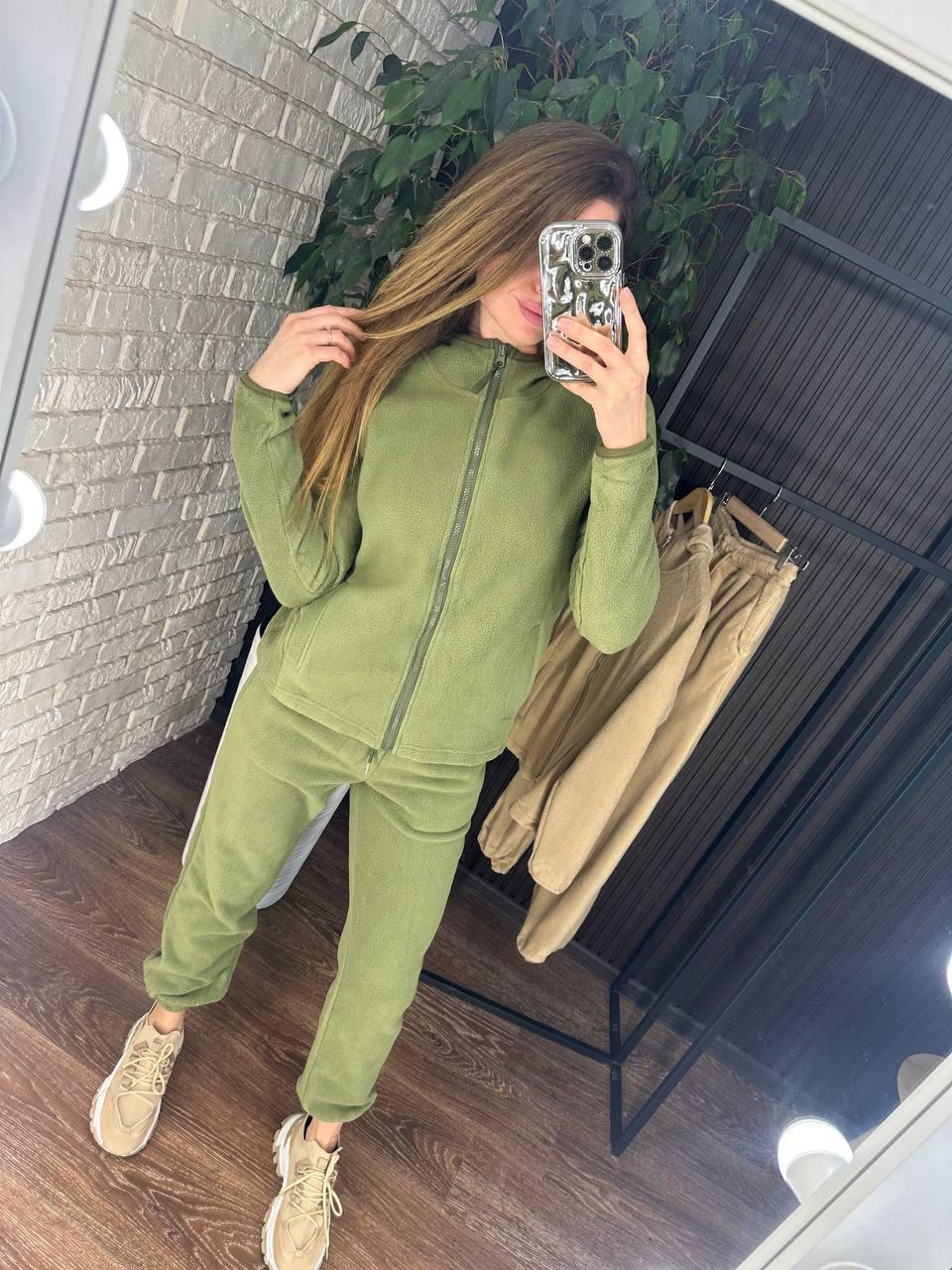 Теплий жіночий костюм, тканина "Фліс" 48, 50, 52, 54 розмір 48