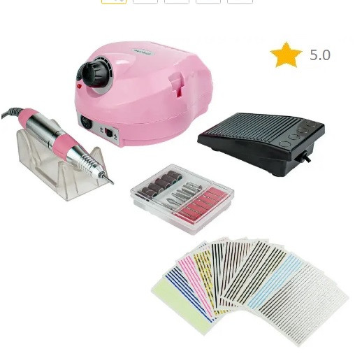 Фрезер для манікюру Nail Master ZS 601 65Вт 45000об\х манікюрний фрейзер з гарантією машинка для нігтів DM 202, фото 1