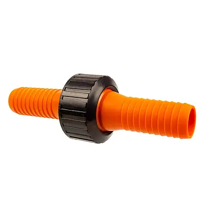 Штуцер двосторонній 3/4'' (19 мм) з накидною гайкою, швидкорозбірне з'єднання