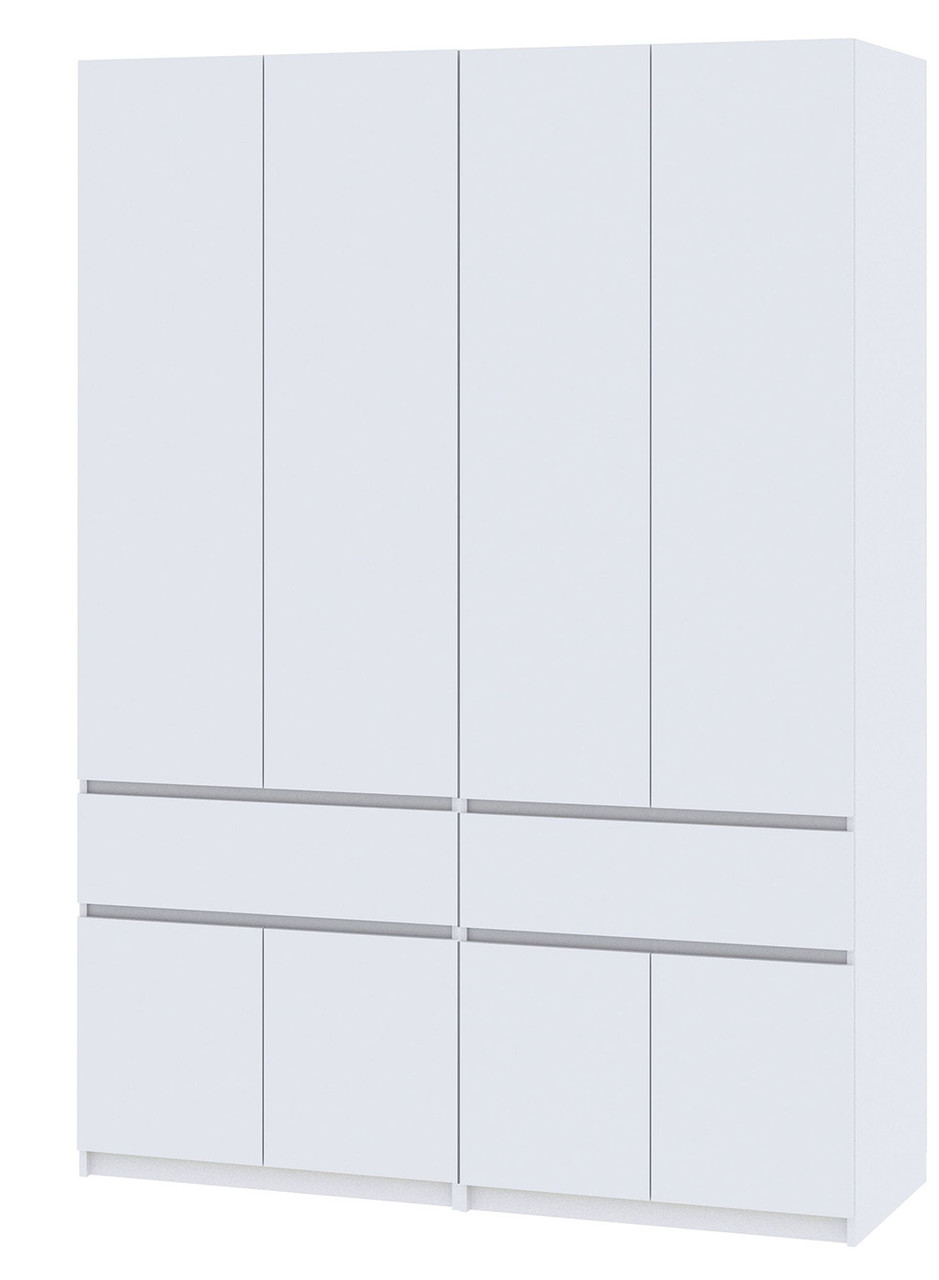 Шафа для спальні 1,6 метра зі штангами (160 см х 52 см х 200 см) | Майстер Форм Брайт, фото 1