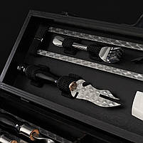 Шампури подарункові набір бокс для пікніка гриля та барбекю Оригінальні Віп подарунки на день народження татові, хлопцю,, фото 4