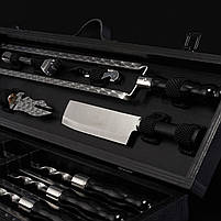 Шампури подарункові набір бокс для пікніка гриля та барбекю Оригінальні Віп подарунки на день народження татові, хлопцю,, фото 5