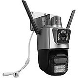 Камера зовнішнього відеоспостереження P11-6MP Поворотна вулична WiFi відеокамера з 2 об'єктивами та нічною зйомкою, фото 10