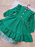 Сукня зелена з мікровельвету "Мрія"  (92-110р), фото 5