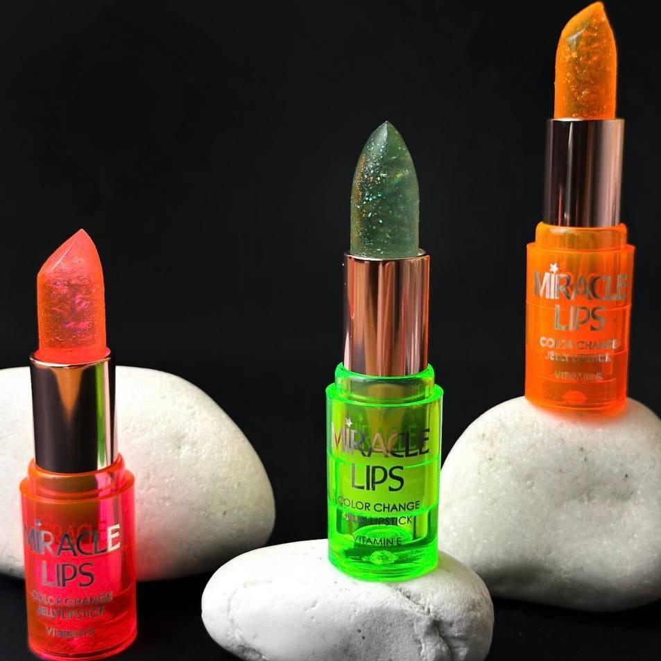 Помада для губ Golden Rose Miracle Lips Color Change Jelly Lipstick 3,7 г, фото 1