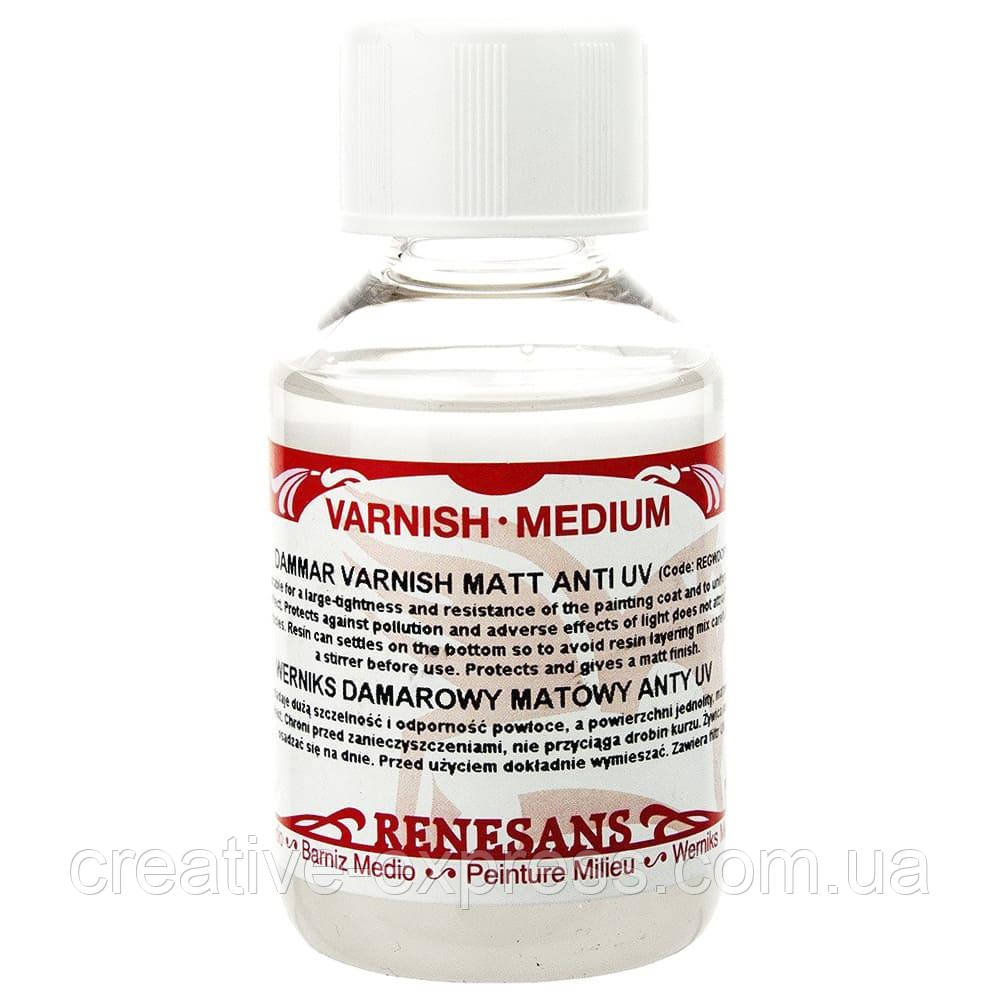 Лак дамарний матовий 100мл, Renesans
