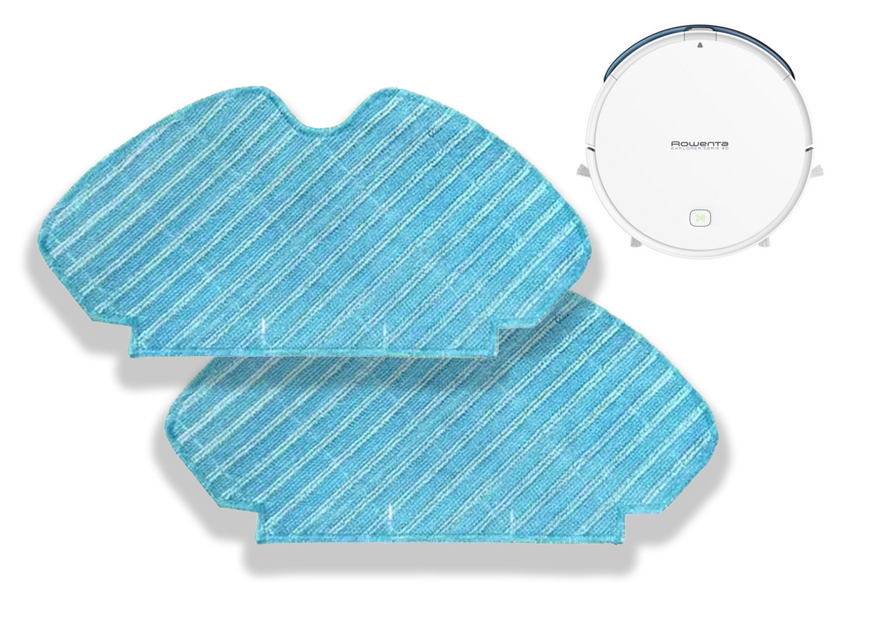Комплект мікрофібрових серветок (2 шт.) сумісних з Rowenta TEFAL Explorer Serie 60, фото 1