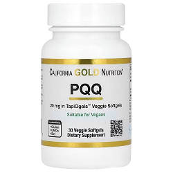 Активне довголіття California Gold Nutrition PQQ 20 mg (30 капсул.)
