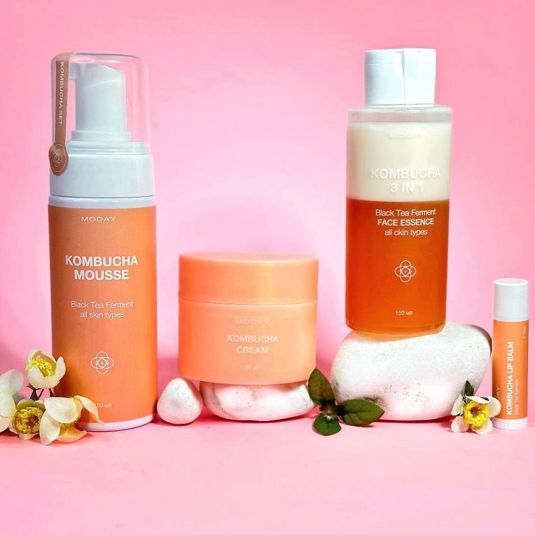 Набір косметики для обличчя MODAY Kombucha 4 в 1, фото 1