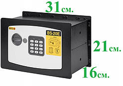 Вбудований сейф Gute BS-20Е, сейф вбудований в стіну, сейф що монтується в стіну, підлогу