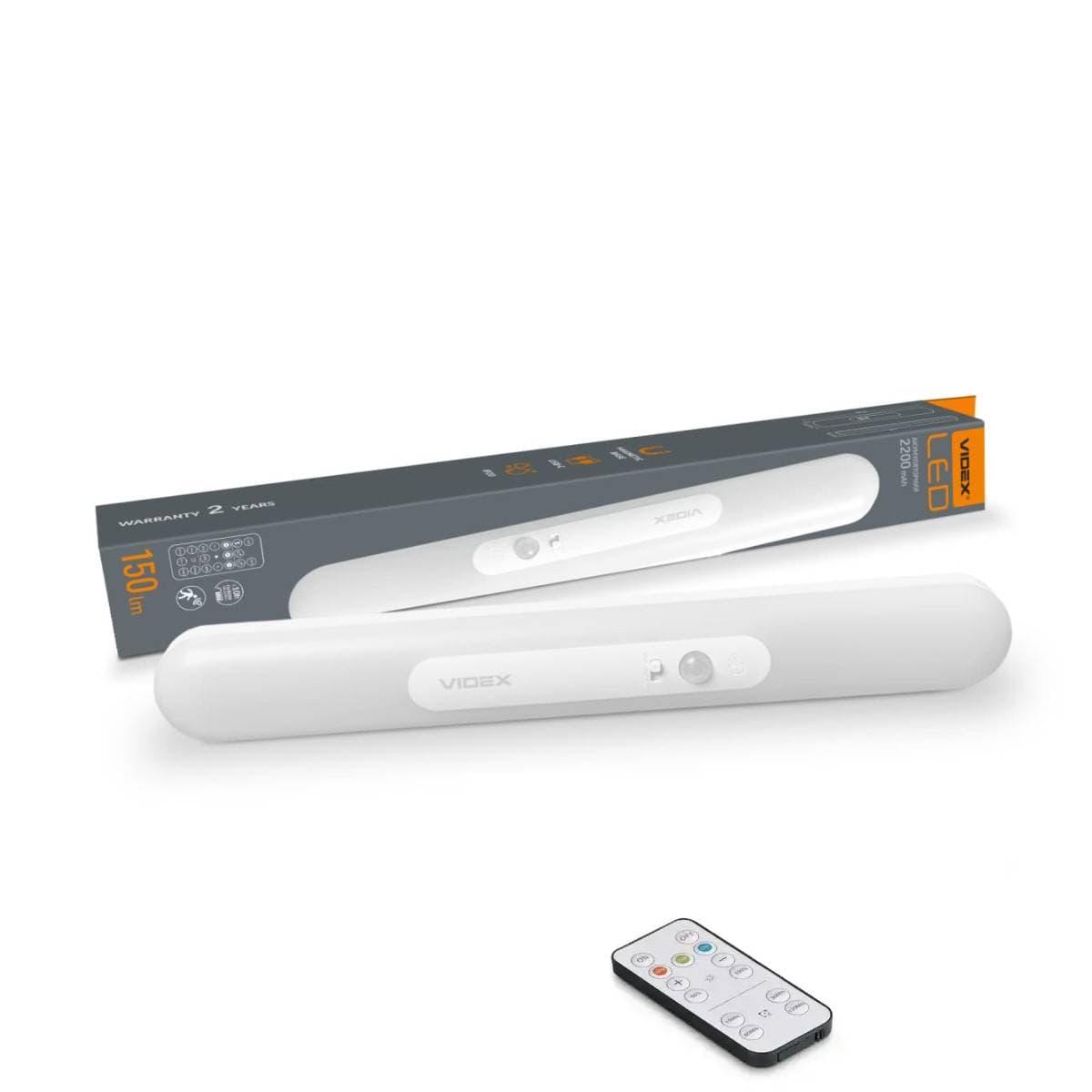 LED Світильник акумуляторний із датчиком руху VIDEX VL-NL013W-SR