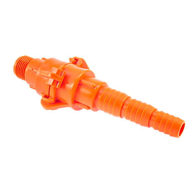 Байонет для шланга 1/2''- 5/8''- 3/4'' x 1/2'' зовнішня різьба (12 - 19 мм х 1/2" ЗР (21 мм), швидкорозбірне з'єднання, SLD