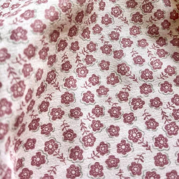 Двонитка тканина трикотажна з начосом преміум принт квітки