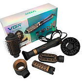 Фен-щітка для волосся 6 в1 VGR V 491, Потужність 1000Вт, кераміка (9099 V 491)