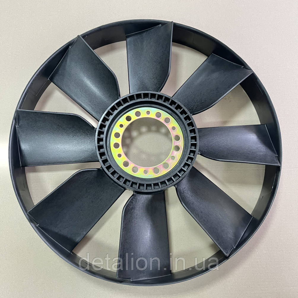 Крильчатка вентилятора КАМАЗ 654 мм. 8 лопатей (в обичайку). 020002743, фото 1
