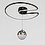 Люстра Led нічник Зоряне небо  Artlight 59W до 12 кв.м колір Чорний 2468/480BK, фото 4