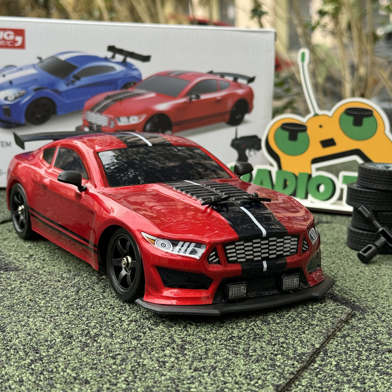 Дрифт машинка з паром на радіоуправлінні Ford Mustang Shelby GT500 1:16 4WD | Машинка для дрифту на пульті з димом, фото 1
