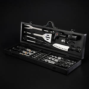 Шампури подарункові набір бокс для пікніка гриля та барбекю Оригінальні Віп подарунки на день народження татові, хлопцю,