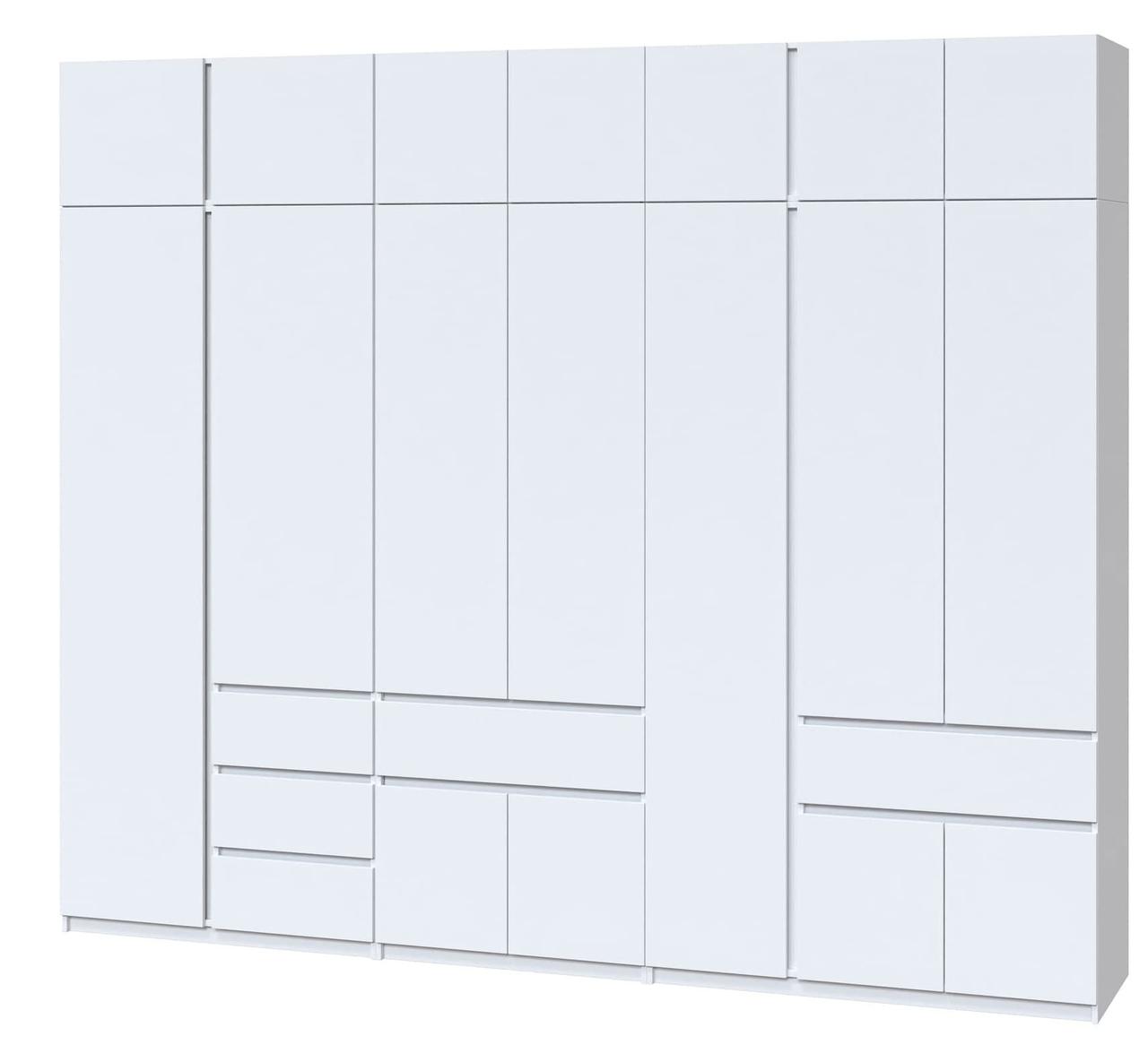 Велика шафа гардероб з антресоллю на 3 метри (302,1 см х 52 см х 240 см) | Майстер Форм Брайт, фото 1