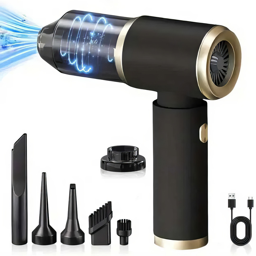 Пилосос автомобільний з різними насадками Vacuum Cleaner AND988 50 Вт Бездротовий пилосос для авто, фото 1