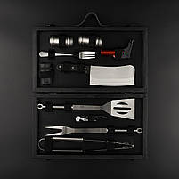 Шампури подарункові набір бокс для пікніка гриля та барбекю Оригінальні Віп подарунки на день народження татові, хлопцю,, фото 2