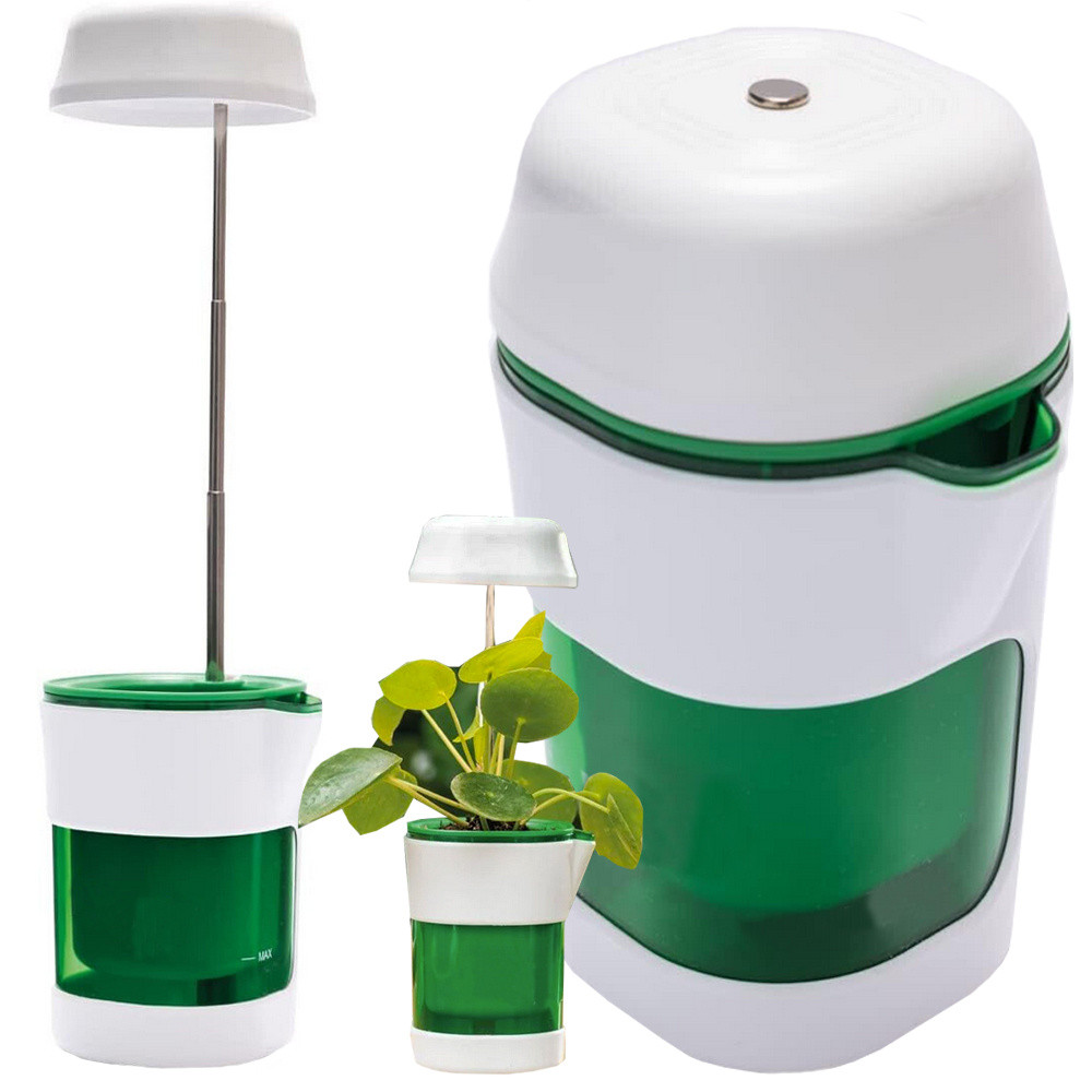 Горщик для вирощування рослин з підсвічуванням та атополивом, фото 1