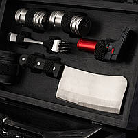 Шампури подарункові набір бокс для пікніка гриля та барбекю Оригінальні Віп подарунки на день народження татові, хлопцю,, фото 4