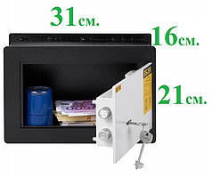 Вбудований сейф Gute BS-20К, сейф вбудований в стіну, сейф що монтується в стіну, підлогу
