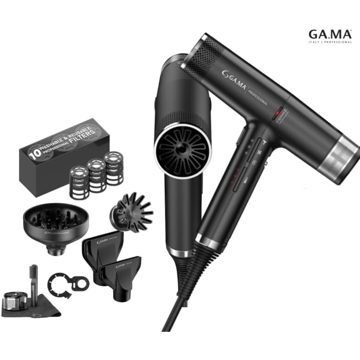 Фен для волосся GaMa iQ 3 Black  (PH6080.BK)