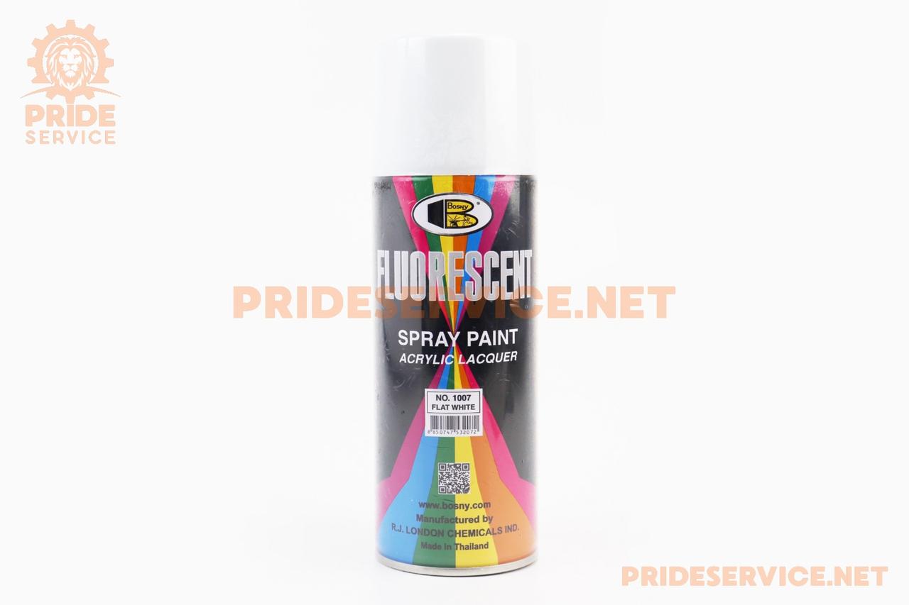 Фарба акрилова, білий матовий «FLUORESCENT», аерозоль 400ml (№1007), МОТОХІМІЯ, SV-304050