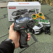 Дрифтова машинка з парою на радіоуправлінні Ford Mustang Silver GT500 1:16 4WD | Машинка для дрифту на пульті | Дрифт машина, фото 3